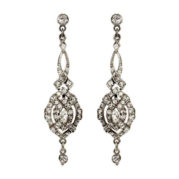 Ben-amun - Belle Epoque Crystal Drop Earrings
