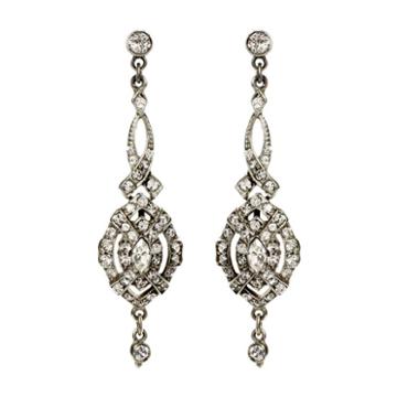 Ben-amun - Belle Epoque Crystal Drop Earrings