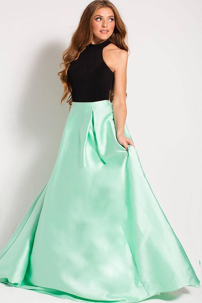 Jovani - 59906 Sleeveless High Halter A-line Dress