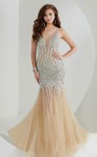 Tiffany Homecoming - Classy Sleeveless Gown With Foamy Flounce 46067