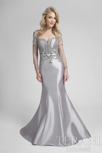 Terani Prom - Embellised Longsleeve Prom Dress 1623m1842