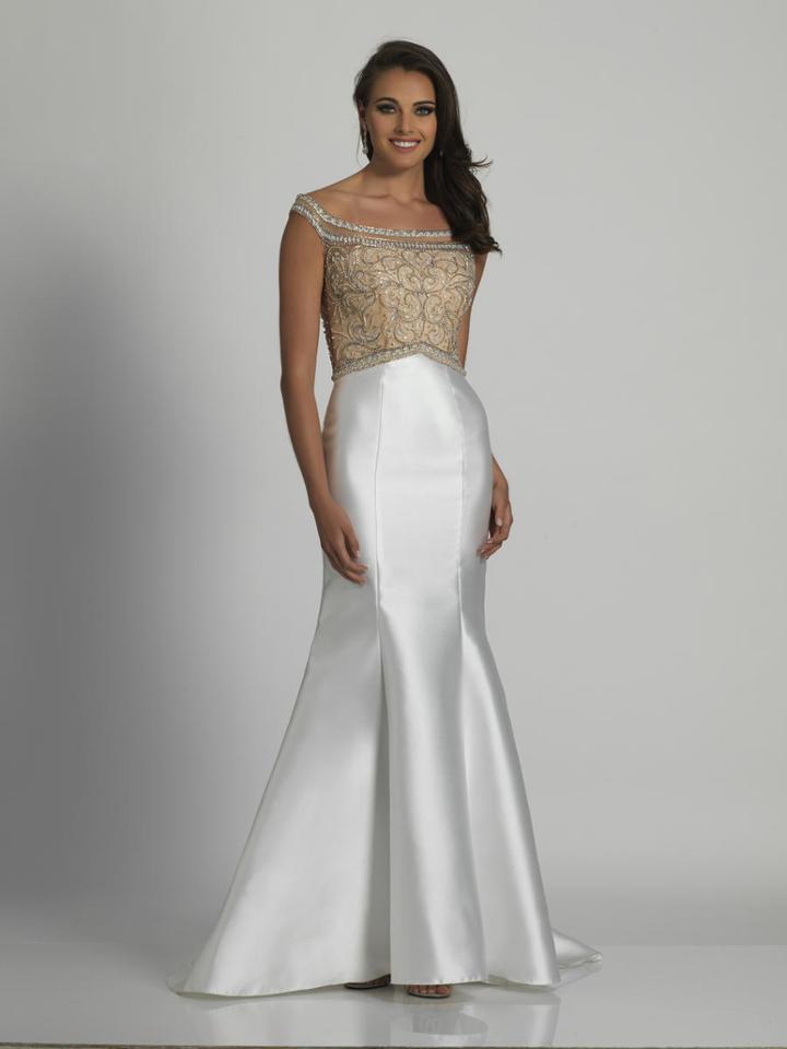 Dave & Johnny - A6277 Embellished Off Shoulder Mermaid Dress