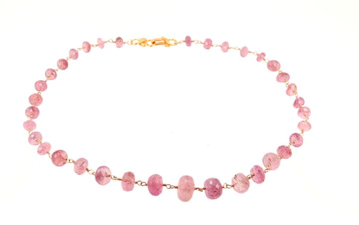 Lori Kaplan Jewelry - Pink Tourmaline Faceted Necklace