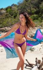 Voda Swim - Peacock/grape Sarong Cover Up