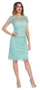 Stylish Cap Sleeve Lace Formal Dress