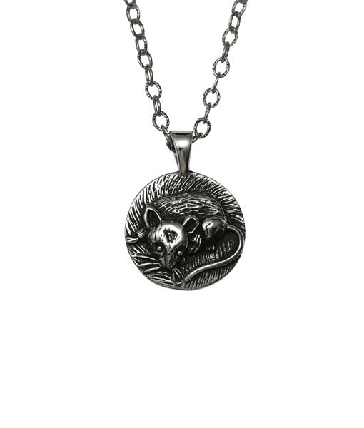 Femme Metale Jewelry - Ratty Button Charm Necklace
