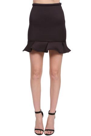 Muehleder Karolina Peplum Skirt In Black