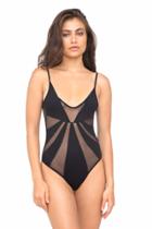 Del Mar Swimwear - Dahlia Maillot In Ink