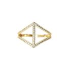 Rachael Ryen - Chevron Pave Ring - Gold