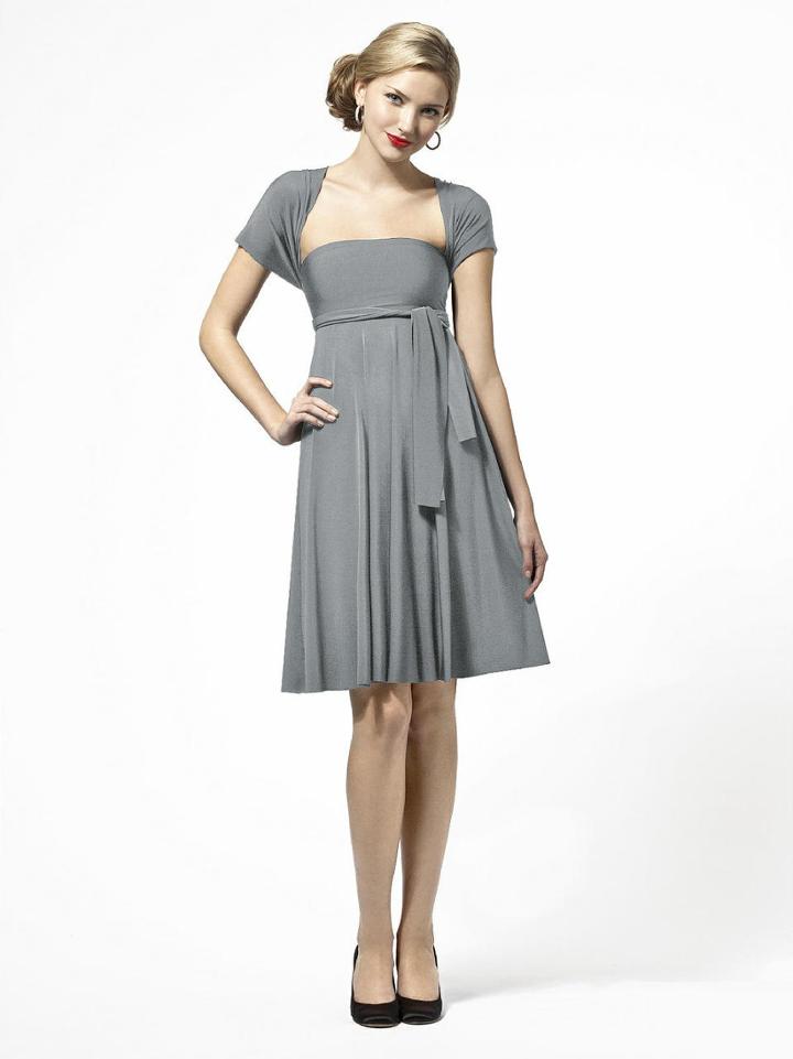 Dessy Collection - Lbtwist Dress In Monument