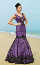 Mnm Couture - Kh012 Lace Embellished Mermaid Evening Gown