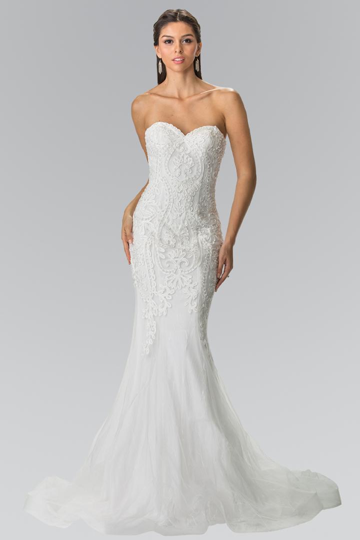 Elizabeth K - Gl2264 Bead Embellished Sweetheart Mermaid Wedding Dress