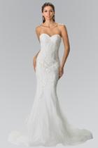 Elizabeth K - Gl2264 Bead Embellished Sweetheart Mermaid Wedding Dress