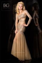 Bg Haute - G3230 Dress In Gold