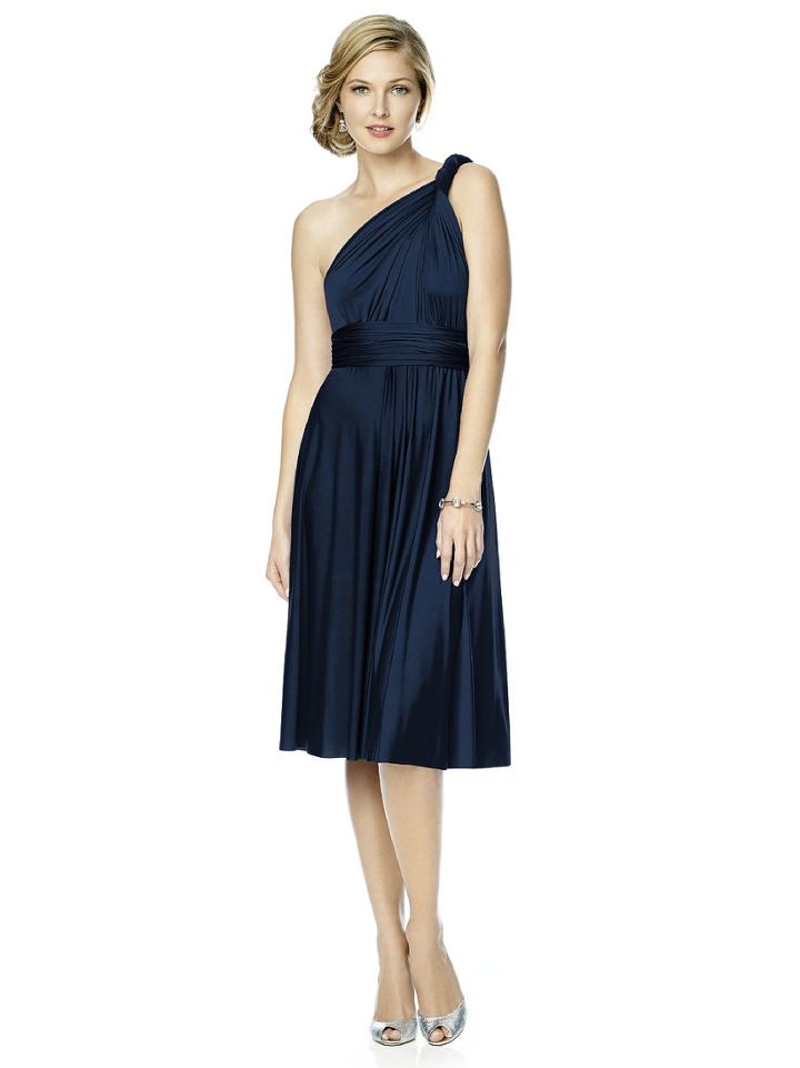 Dessy Collection - Mj-twist2 Dress In Midnight