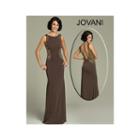 Jovani - Long Sleeveless Dress With Side Embellishments 94371