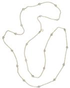 Cz By Kenneth Jay Lane - 58 Gold Plated Station Necklace 8108067400