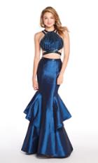 Alyce Paris - 60219 Beaded Halter Neck Two-piece Mermaid Gown