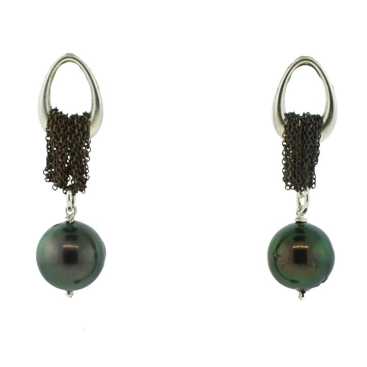 Mabel Chong - Pearl Chain Earrings