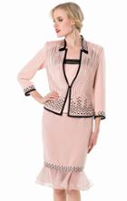 Terani Couture - Flounced Beaded Dress With Jacket 1525s0959b