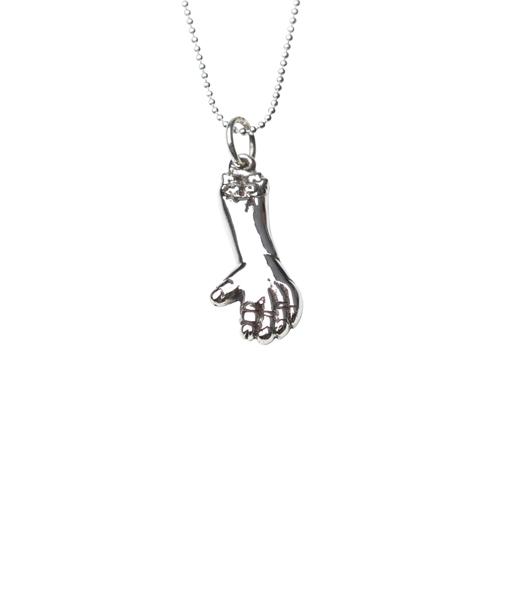 Femme Metale Jewelry - Zombie Arm Charm Necklace