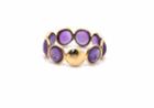 Tresor Collection - Amethyst Stackable Ring Band In 18k Yellow Gold 1580939012