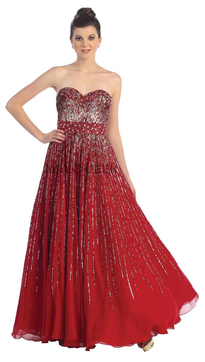 Beautiful Bead Embellished Sweetheart A-line Dress