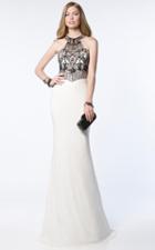 Alyce Paris - 1153 Embellished Halter Neck Jersey Dress