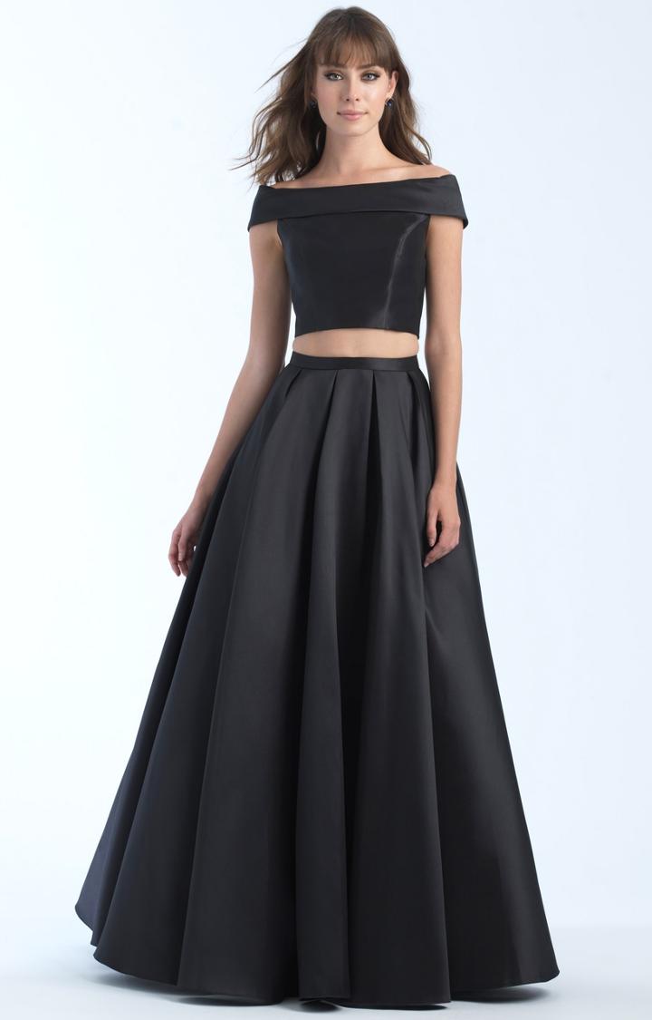 Madison James - 18-702 Off-shoulder Mikado Two-piece Ballgown