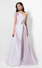 Terani Couture - Stylish Rosette Asymmetric A-line Gown 1711m3359