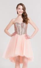 Alyce Paris - 2641 Jeweled Sweetheart High Low A-line Dress