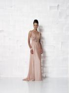 Cameron Blake - 112646 V Neck Sleeveless Long Dress