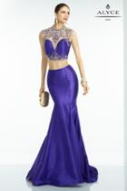 Alyce Paris - 6552 Prom Dress In Purple Nude Gold