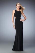 La Femme - 22299 Ornate Illusion Panel Gown
