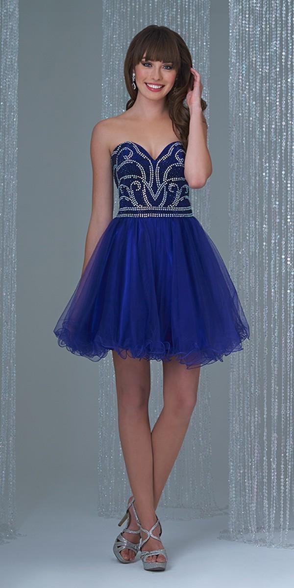 Madison James - 16-305 Dress In Royal