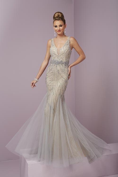 Tiffany Homecoming - Fabulous V- Neckline Beaded Dress 46087