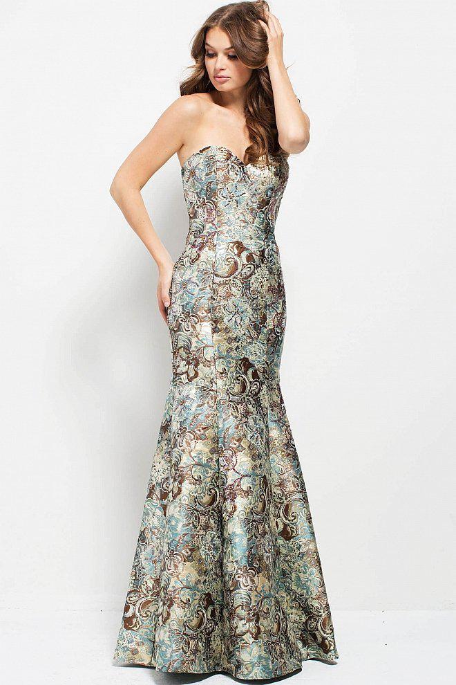 Jovani - 54603 Strapless Sweetheart Mermaid Evening Dress