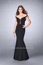 Off Shoulder Cutout Open Back Detail Long Prom Dress 24097