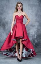 Nina Canacci - 1331 Strapless Sweetheart High Low Gown