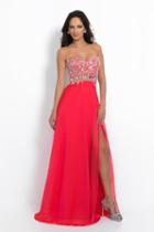 Intrigue - Strapless Sequin Embellished A-line Evening Gown 39