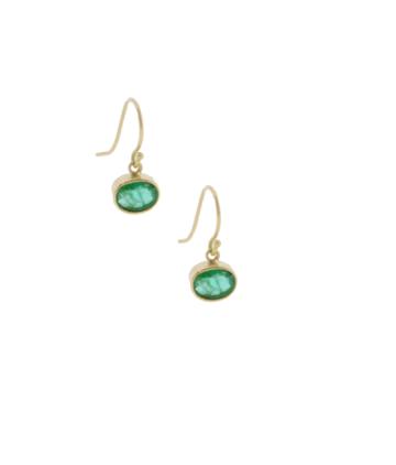 Lori Kaplan Jewelry - Lorelei Gold Emerald Earrings