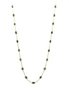 Tresor Collection - Emerald Oval Necklace In 18k Yellow Gold