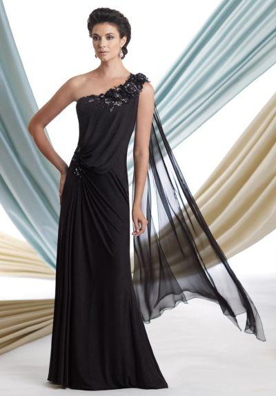 Montage By Mon Cheri - 113929 Long Dress In Black