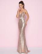 Mac Duggal - 77427l Strapless Sweetheart Sequined Gown