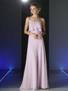 Cinderella Divine - Sleeveless Surplice Ruffled Bodice A-line Gown