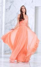 Tarik Ediz - Pearl Accented A-line Dress 50060