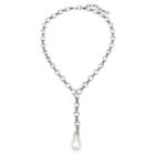 Ben-amun - Pearl Drop Crystal Necklace