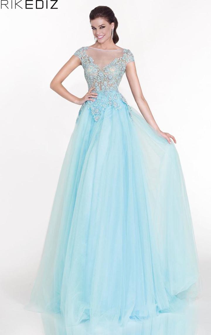 Tarik Ediz - Embellished A-line Gown 92616