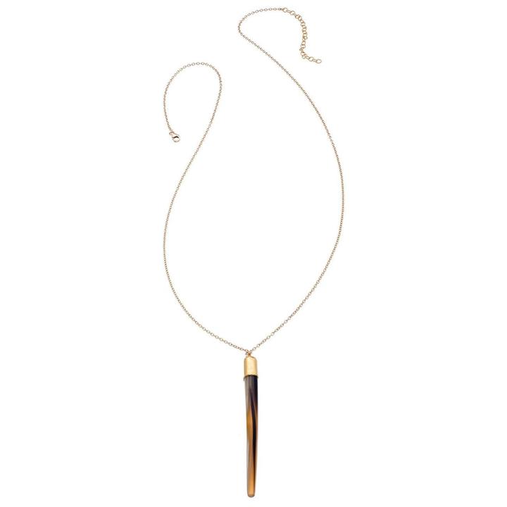 Heather Hawkins - Long Water Buffalo Horn Spike Necklace