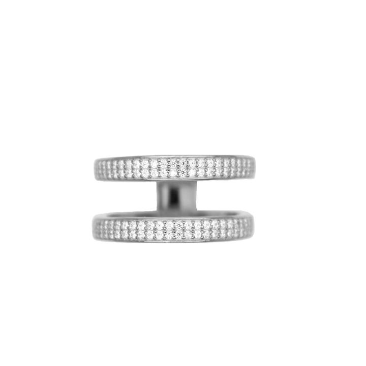 Rachael Ryen - Layered Pave Ring - Silver